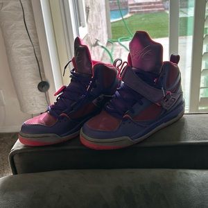 Pink purple Jordan’s